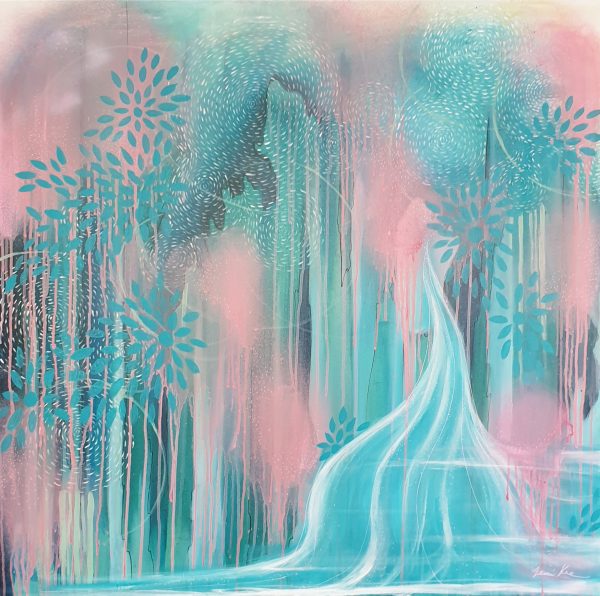 Leni Kae Icecream Sundae Waterfall Abstract Landscape Sale