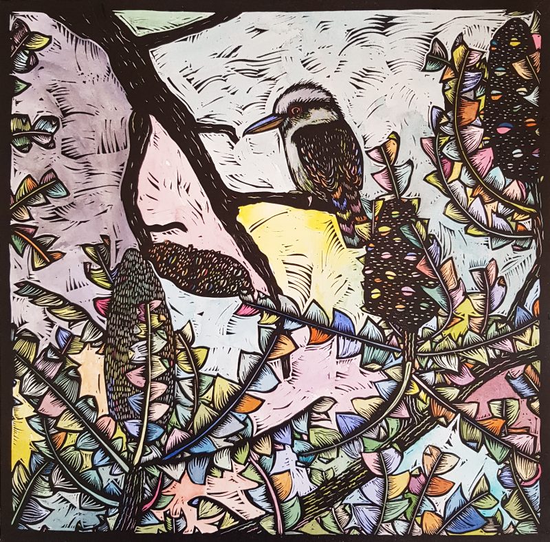 The Lookout (linocut variable edition) Ed. 2 of 5