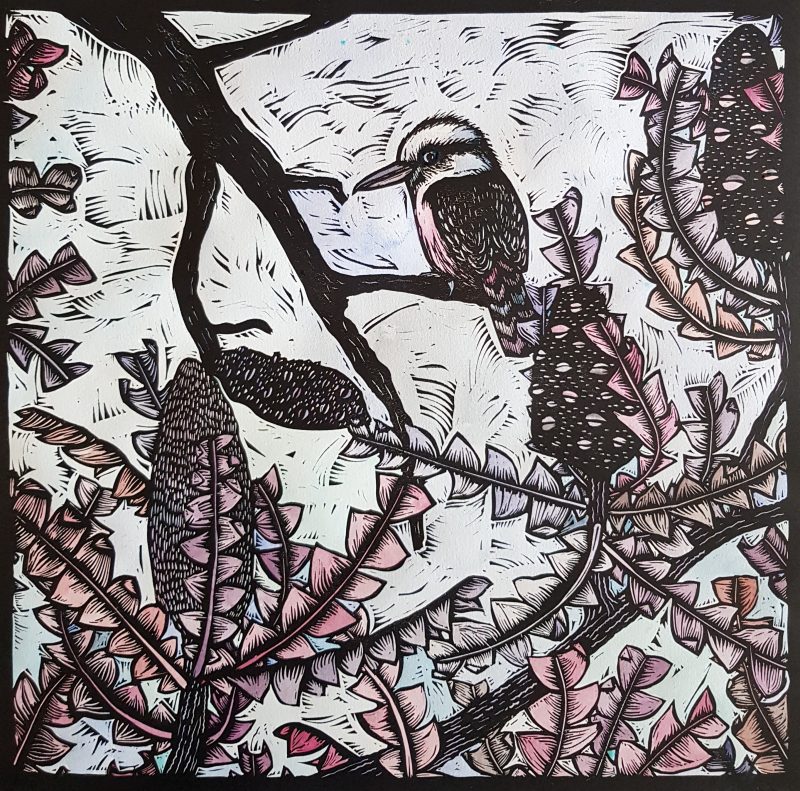 The Lookout (linocut variable edition) Ltd Ed Print 3 of 5