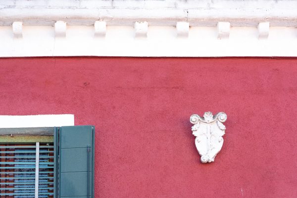 Red Burano Wall Detail