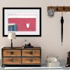 Red Burano Wall Detail Framed Print