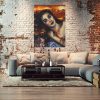 Sofa In Old Vintage Brick Wall Loft Apartment In Alten Ziegel