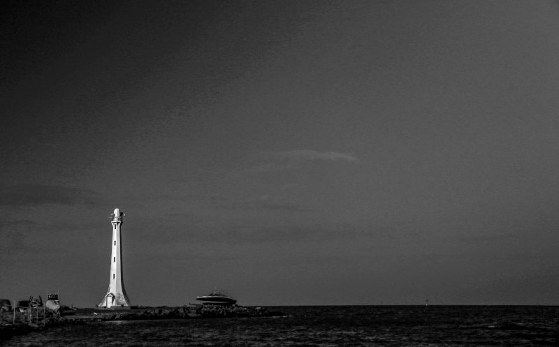 St Kilda Lighthouse Black and White