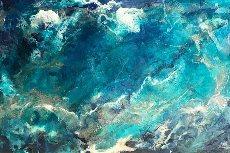 Deep Ocean – Resin and Inks