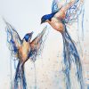 Sydney Artist Leni Kae Dance Of The Swallows Bird Art A2 Original 2