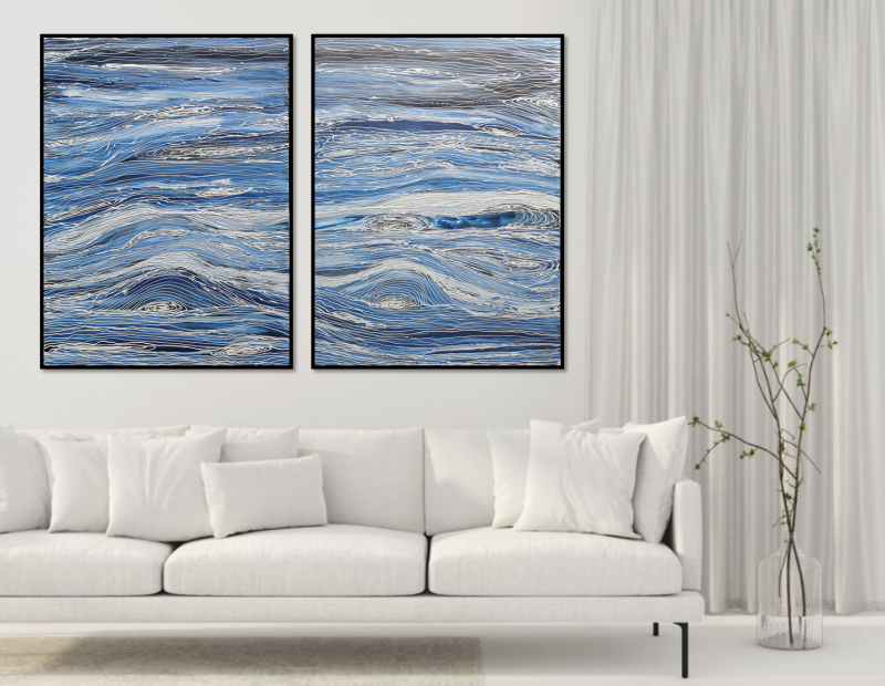 Turbulent Waters – diptych