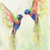 Artist Leni Kae Rainbow Lorikeet Love A2 A
