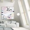 Beige Color Attic Interior Room 3d Illustration