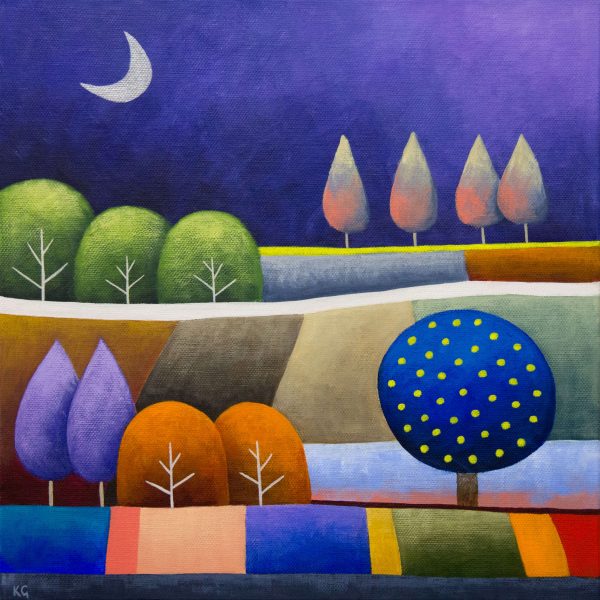 Purple Patchwork Square 12x12 Large