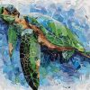 Sue Dowse Blue Water Sea Turtle Primary