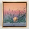 Sunset Through The Grass Framed Hung
