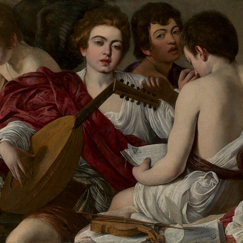 Template E Caravaggio Themusicians1597
