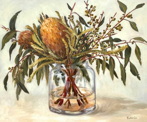 Vickie Liu Autumn Australian Natives Still Life 50x60