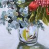 Vickie Liu Blue Waratah 50x60 Detail 2