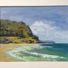 Seascape With Cliff Framed