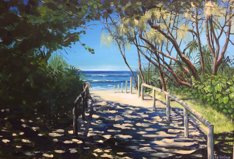 A shady path to the Beach