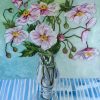 Alicia Cornwell Autumn Anenome (japanese Windflower) And Stripes