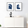 Blue Nude Diptych Cabinet