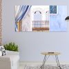 Burano Blue Triptych Canvas Print Bernadette Meyers Art Lovers Australia