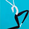 Single Dancer #202102 2021 Acrylic On Canvas 40.6cm X 50.8cm X 1.5cm