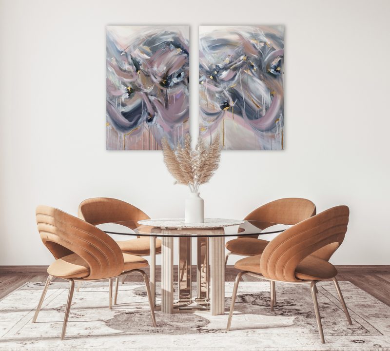 The changing seasons (diptych)