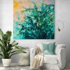 Tropical Living Room With Chair And Large Plant