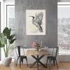 Artist Leni Kae Flight Of The Ibis Dining Room Interior Design 56x76cm Mar2021