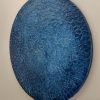 Indigo Blue Songbird Designz Deborah Lang Abstract Hydrangeas Ocean Beach Texture Embossed Oversize Floral Botanicals Blue Hamptons Coastal Style Contemporary Modern Art 3