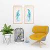 Sydney Artist Leni Kae 1 Spix’s Macaws Pair Art Interior Design Idea