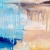 Washed Away Abstract Bay Songbird Designz Deborah Lang Abstract Beach Bay Beachscene Timber Floating Frame Framed Canvas Wall Art Contemporary Coastal Hamptons Style 4