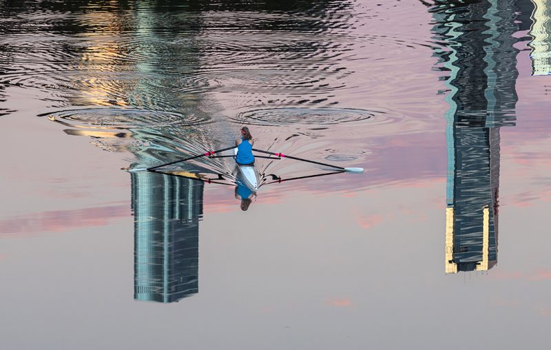 Rowing across Melbourne’s Skyscrapers