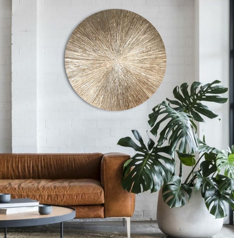 Gold Magic – minimalist gold abstract painting