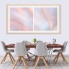 Abstract Sunrise Diptych Framed Print Bernadette Meyers Art Lovers Australia