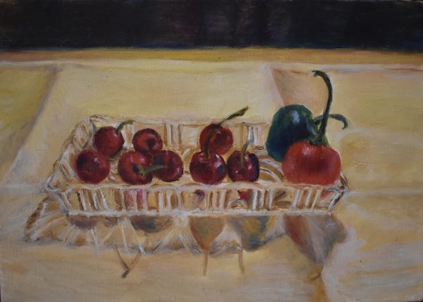 O'sullivan, Anne, 'cherries,' Acrylic On Canvas, 30x40cm