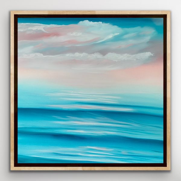 Alanah Jarvis On White Wall Ocean Painting