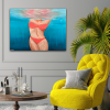 Life Beings At Lounge Interior Underwater Bikini Painting
