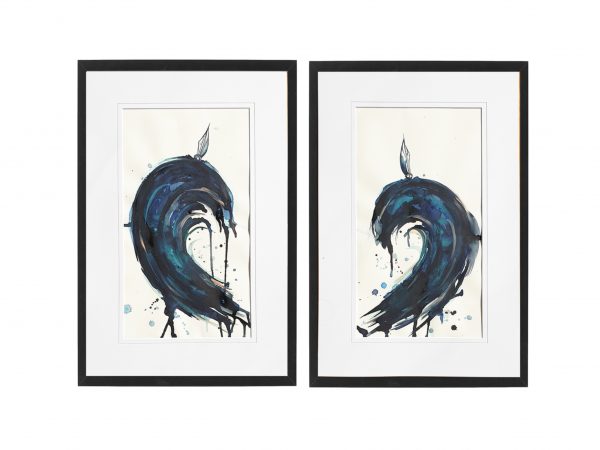 Sydney Artist Leni Kae Our Sailing Heart Diptych Set