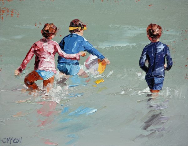 Beach Ball In The Waves Ii