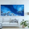 Blue Abstract Painting Petra Meikle De Vlas2