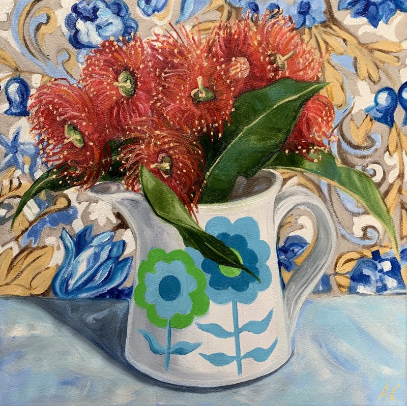 70’s Blue Flowers and the Gum Blossom