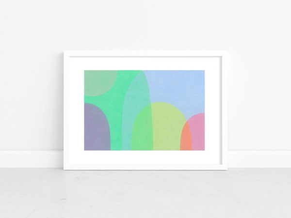 Easy Sunday White Frame Leaning Against Wall