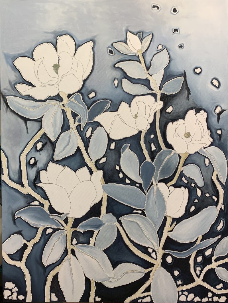 Snowflakes on Magnolias