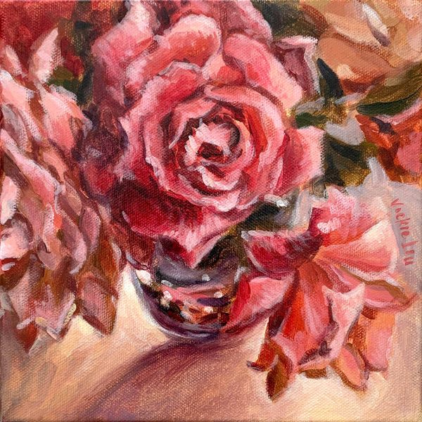 Vickie Liu Sherbet Scent Of Roses 20x20