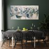 Poster, Wall Mock Up In Dark Green Dining Room Interior