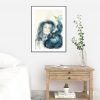 Artist Leni Kae Interior Design Bedroom Art Hummingbird Blue Message To My Love