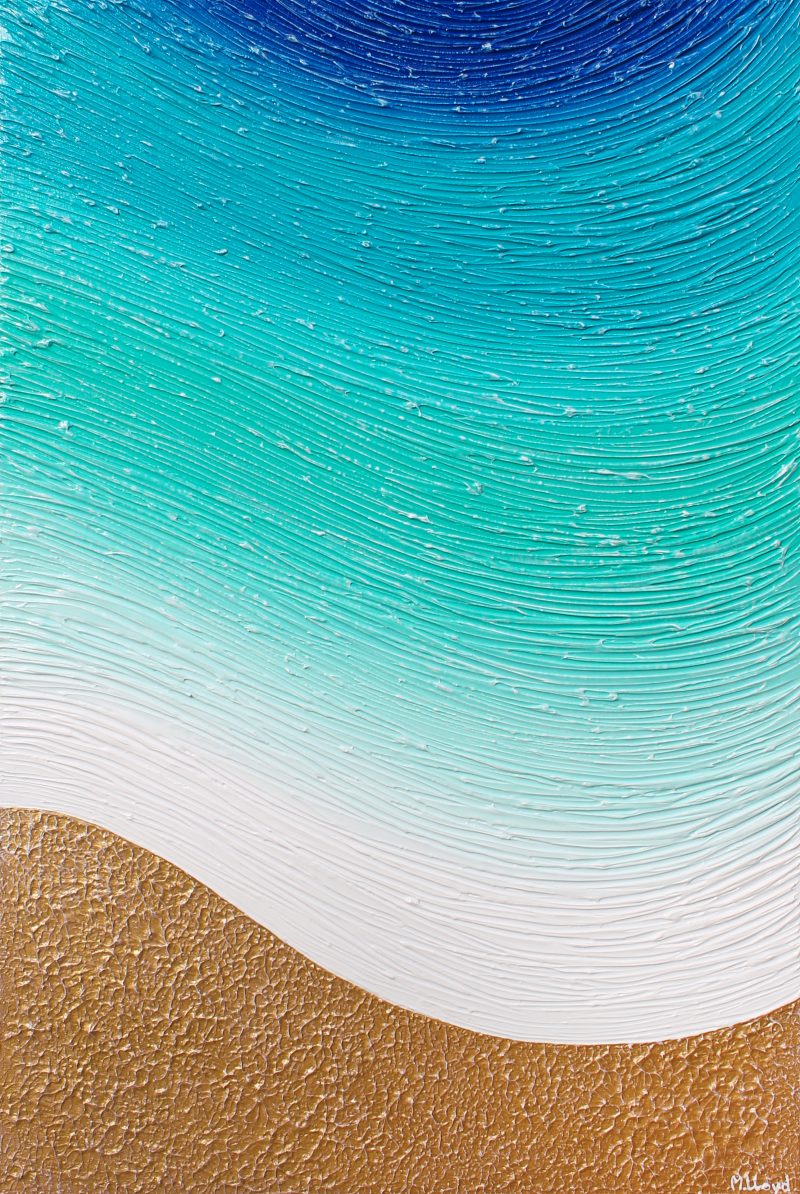 Life’s a Beach vs 1 portrait textured abstract – SOLD