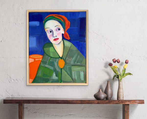 Muse In Green Insitu Above Shelve