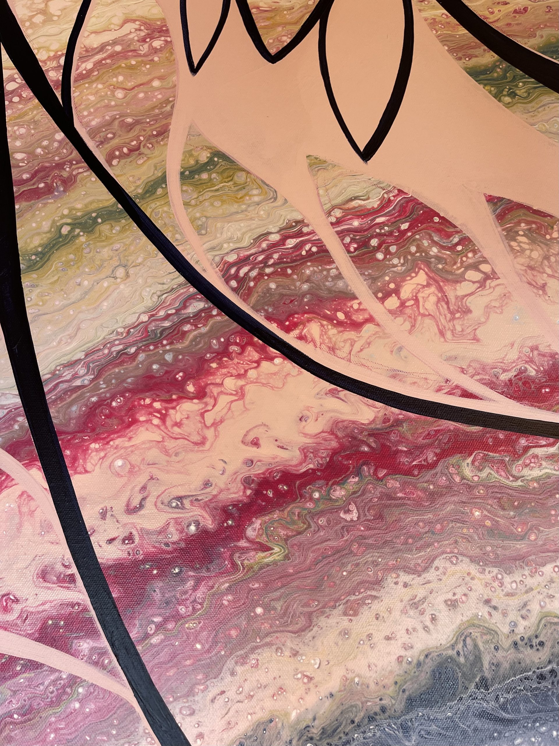 Go With The Flow Bec Warr Art Abstract Artist And Designer Australian Artist3