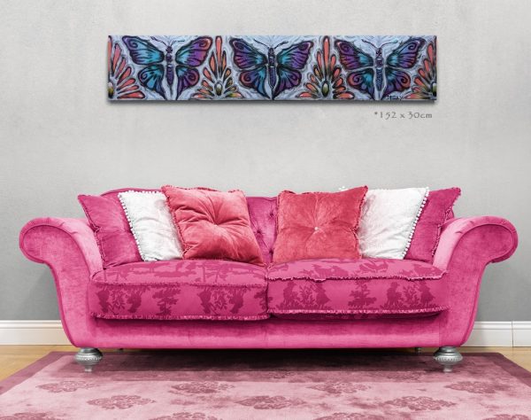 Butterflies In The Gerbera Patch Interior 1 + Size