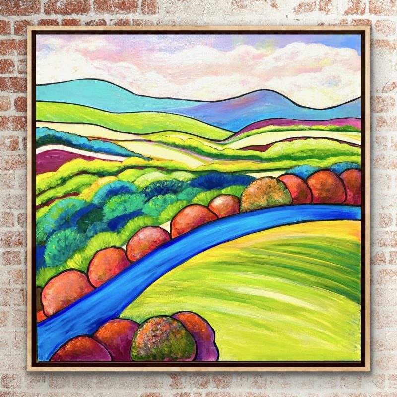 Skies of Pink | Framed in Oak